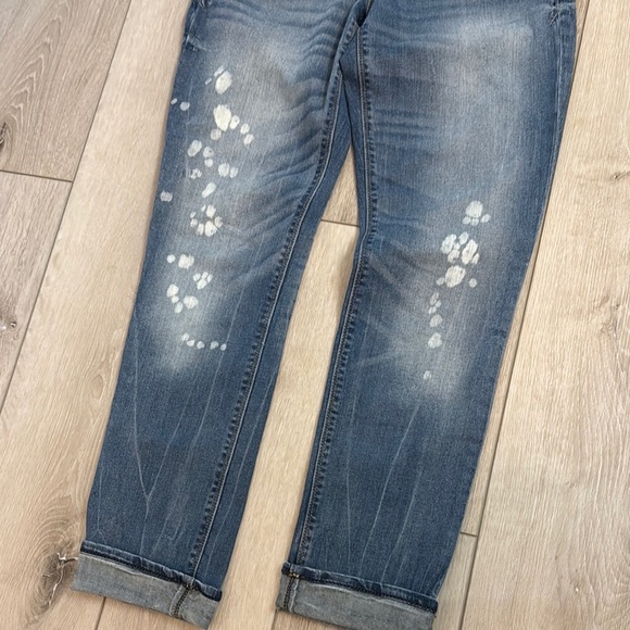 Express Blue Jeans with Distressed Details. Size 6. Low rise. - Picture 5 of 7
